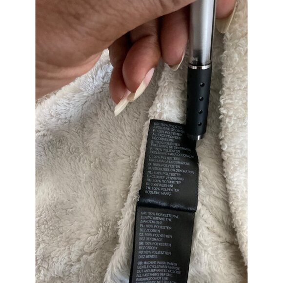 THE NORTH FACE Women Fleece Osito Jacket Off White Cream size Large - Picture 8 of 16